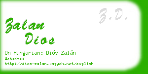 zalan dios business card